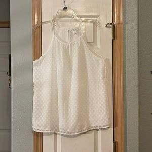 Market & Spruce White Tank. Size L.